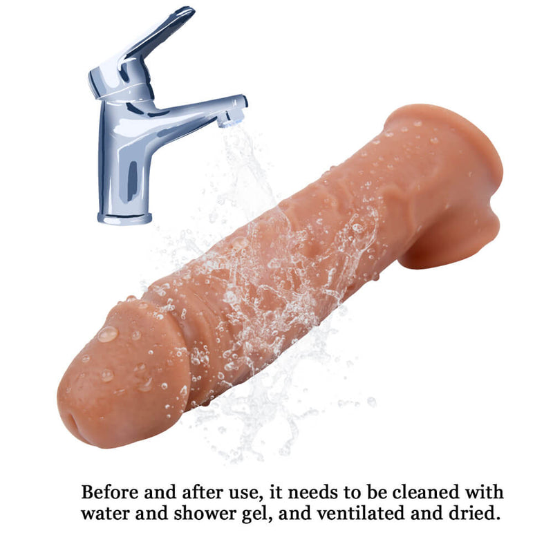 6.3in Penis Stretcher Lengthen Thicken Soft Sleeve Sex Toy