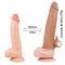 5.9in Hollow Silicone Dildo Vibrating Penis Extender Sex Toy