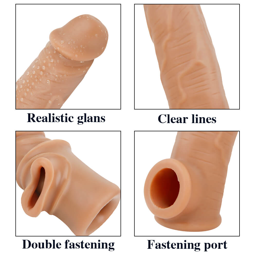 6.3in Thicken Cock Extender Sheath Extension Sex Toy Sleeve