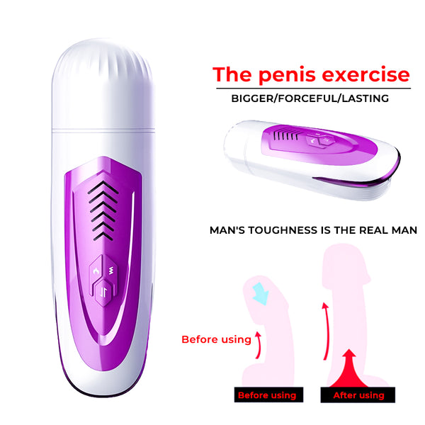 Dibe FF95 Fully Automatic Telescopic Heating Voice Male Masturbator - Adult Toys 