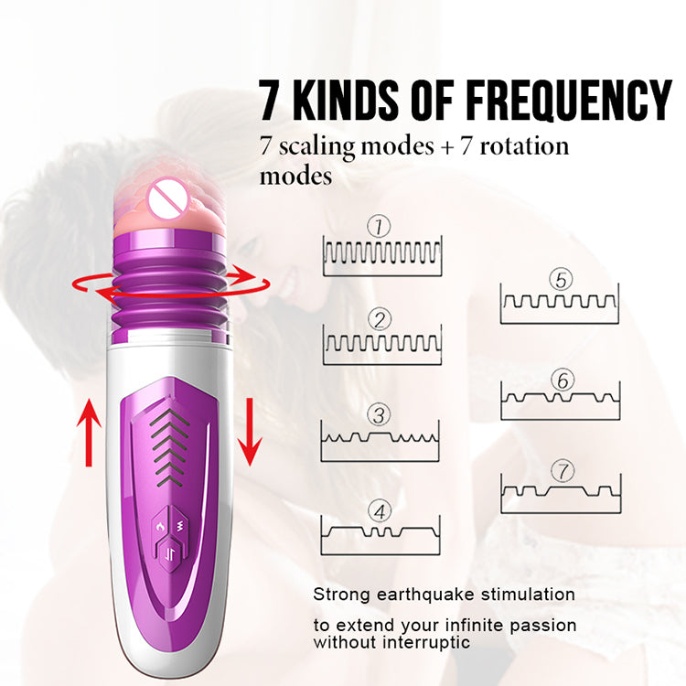 Dibe FF95 Fully Automatic Telescopic Heating Voice Male Masturbator - Adult Toys 