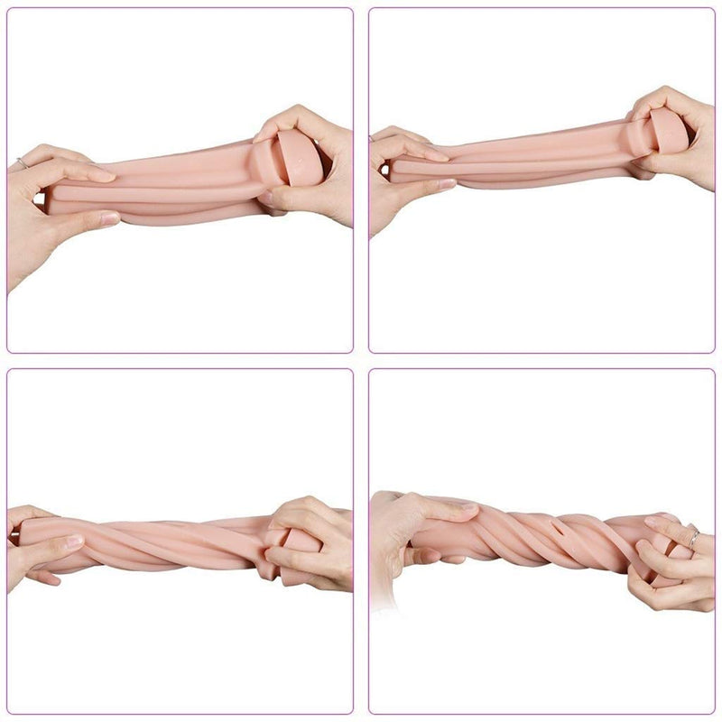 Portable Silicone Pocket Pussy Male Masturbation Cup - Adult Toys 