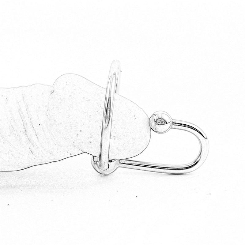 Urethral Plug With Glans Ring - Adult Toys 