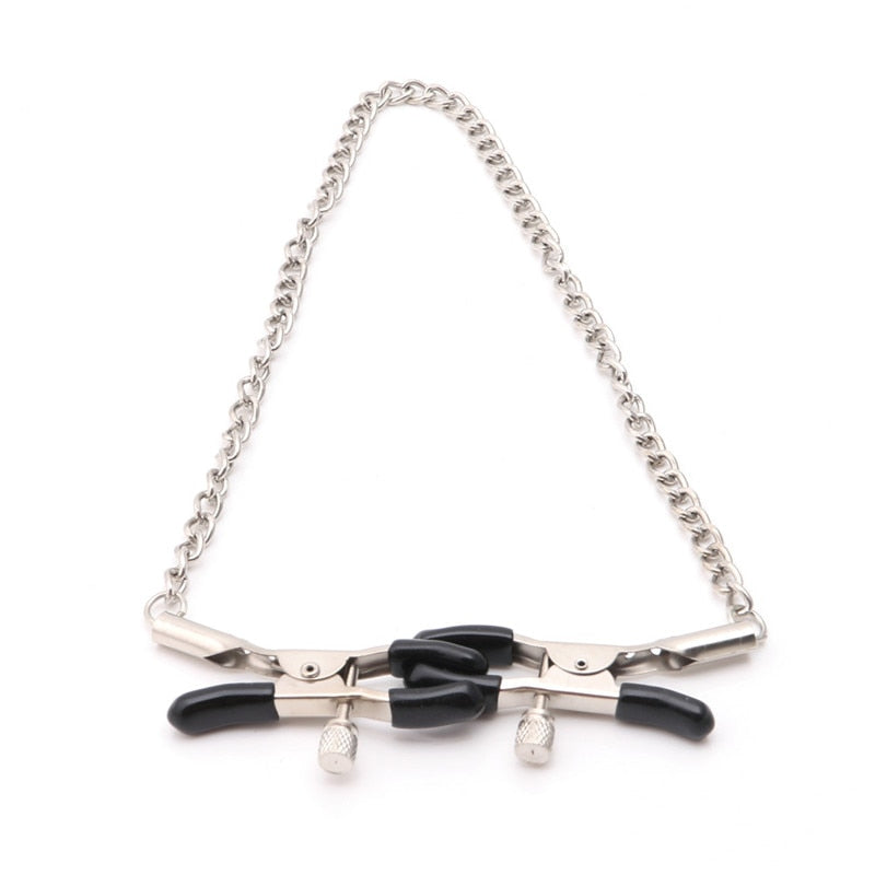 1 Pair 30cm Chains Nipple Clips - Adult Toys 