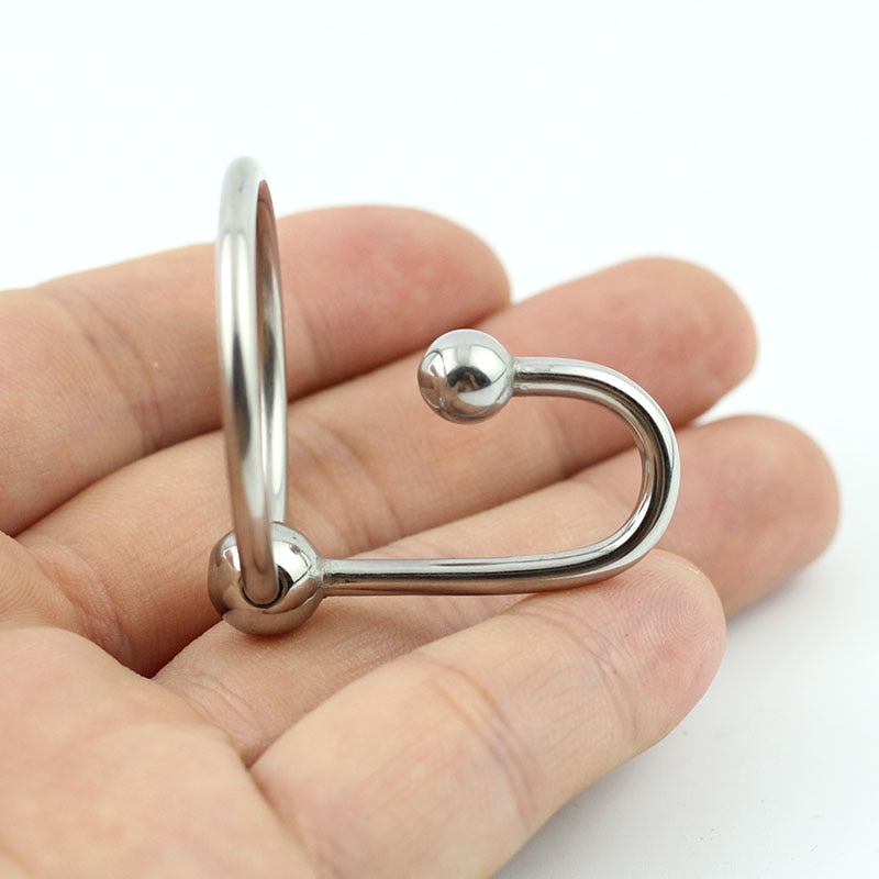 Urethral Plug With Glans Ring - Adult Toys 