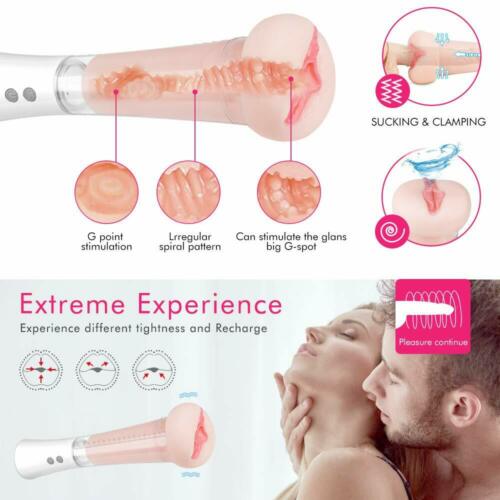 2IN1 Automatic Sucking Clamping Vagina Masturbation Penis Pump - Adult Toys 
