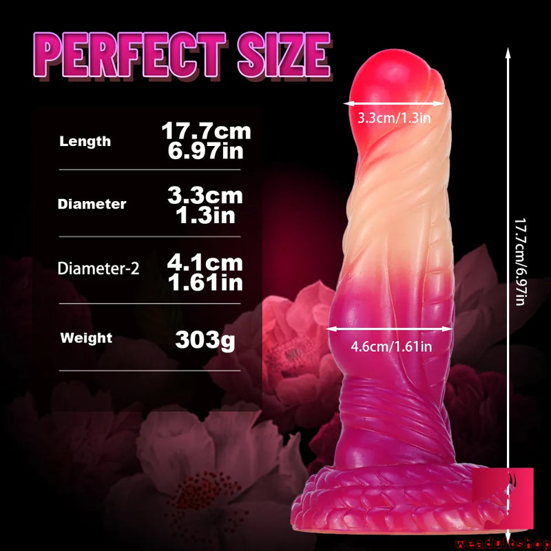 6.97in Fantasy Design Real Feeling Penis Dildo For Anal Play