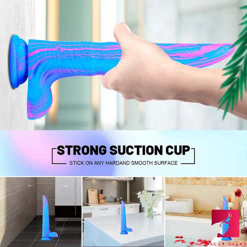 10.7 Extra Long Beer Colorful Adult Dildo For Anal Vaginal Sex