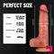 9.25in Silicone Fake Penis Lifelike Realistic Dildo With Sucker