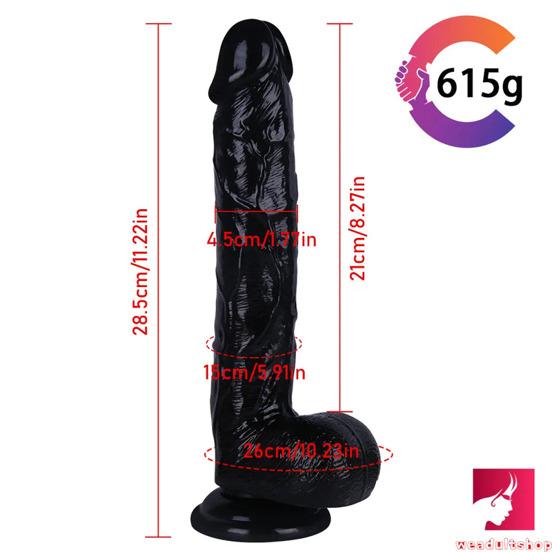 11.22in Large Dildo Realistic Blood Vessel Imitation Penis For Woman