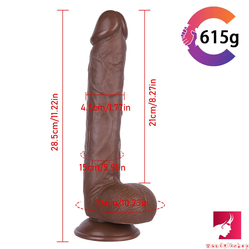 11.22in Large Dildo Realistic Blood Vessel Imitation Penis For Woman