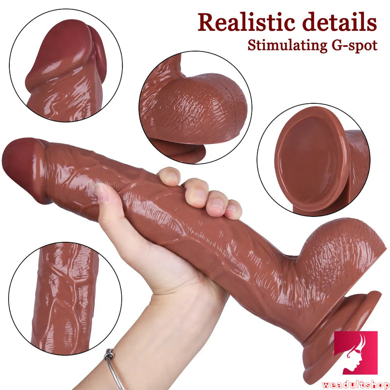 11.22in Large Dildo Realistic Blood Vessel Imitation Penis For Woman