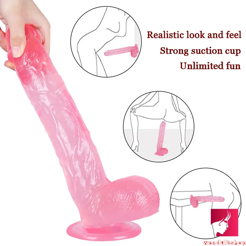 11.22in Large Dildo Realistic Blood Vessel Imitation Penis For Woman