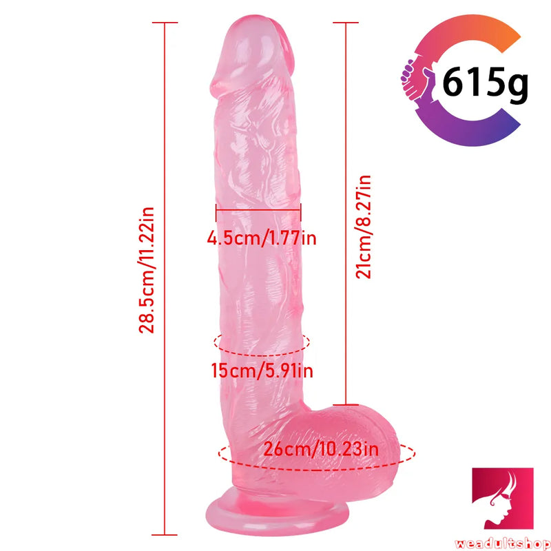 11.22in Large Dildo Realistic Blood Vessel Imitation Penis For Woman