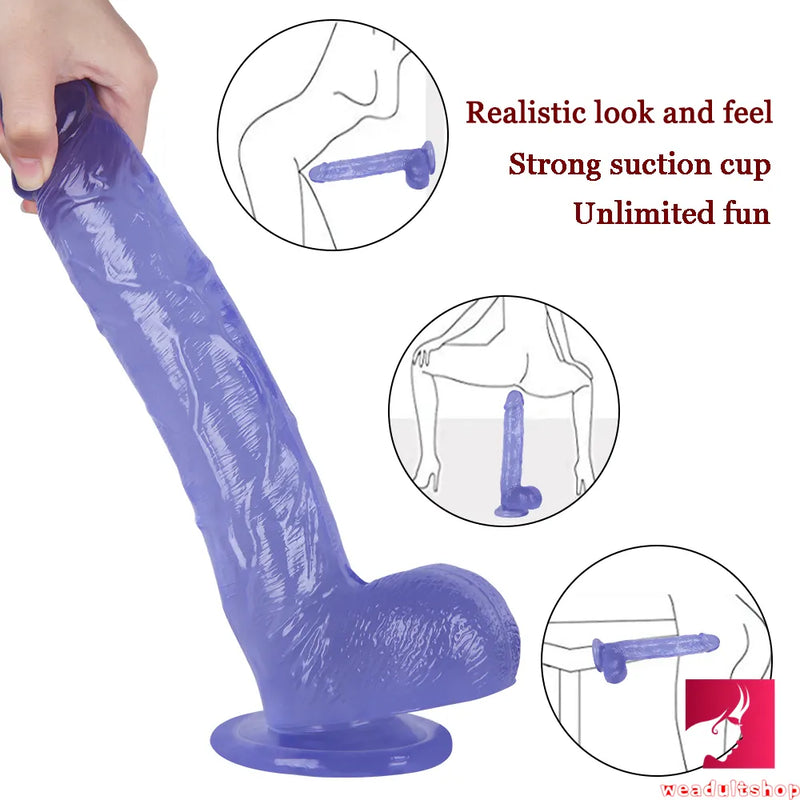 11.22in Large Dildo Realistic Blood Vessel Imitation Penis For Woman