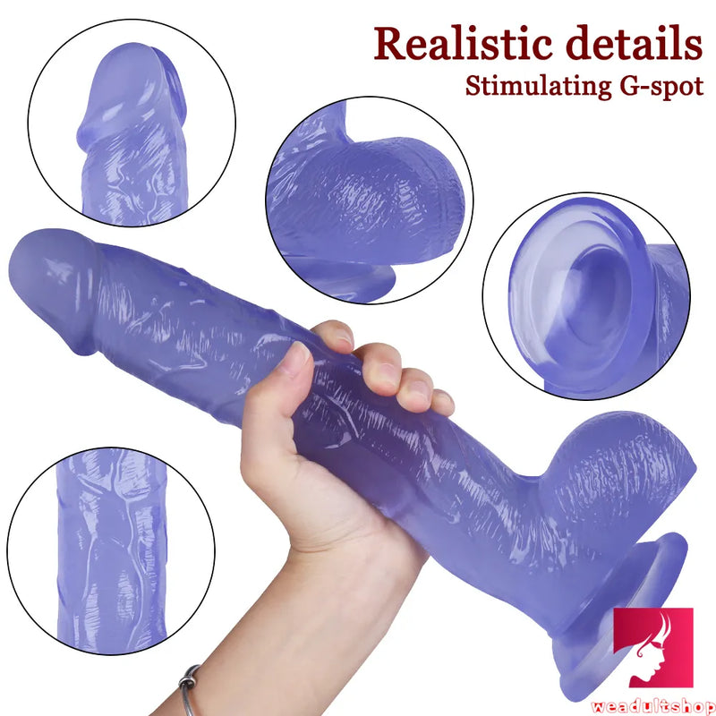 11.22in Large Dildo Realistic Blood Vessel Imitation Penis For Woman