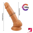 6.69in Dual Layer Realistic Dildo For Vaginal Orgasm Stimulation
