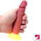 5.9in Small Thin Dildo Chrysanthemum Sucker Sex Toy For Couples