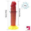 5.9in Small Thin Dildo Chrysanthemum Sucker Sex Toy For Couples