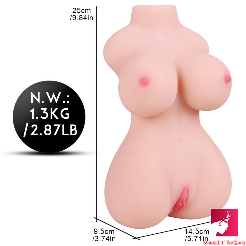 2.87lb Soft Tender Mini Sex Doll Torso For Breasts Sex Orgasm