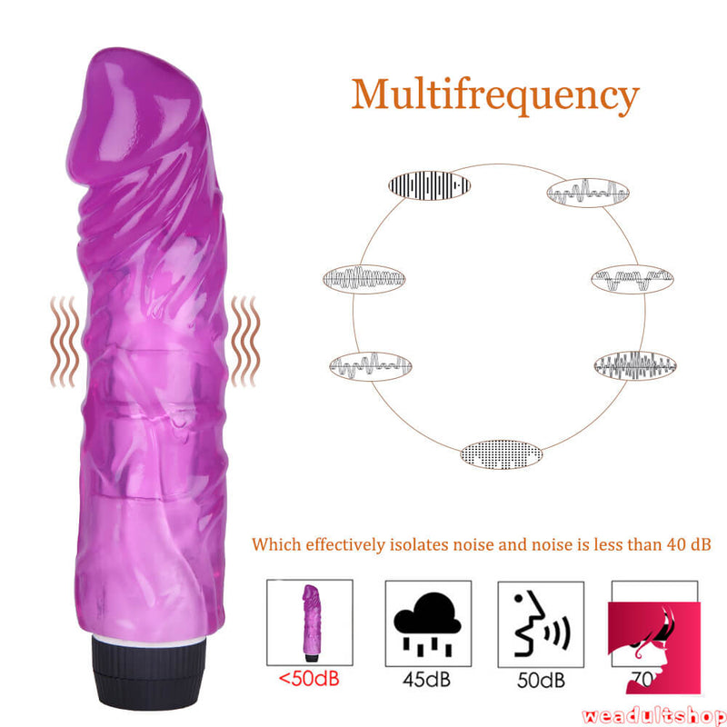 8.46in Realistic Thick Wireless Vibrating Dildo TPE Sex Toy