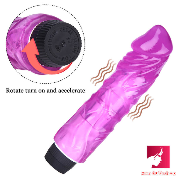 8.46in Realistic Thick Wireless Vibrating Dildo TPE Sex Toy