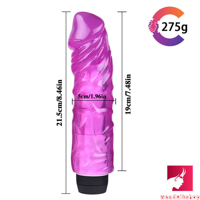 8.46in Realistic Thick Wireless Vibrating Dildo TPE Sex Toy