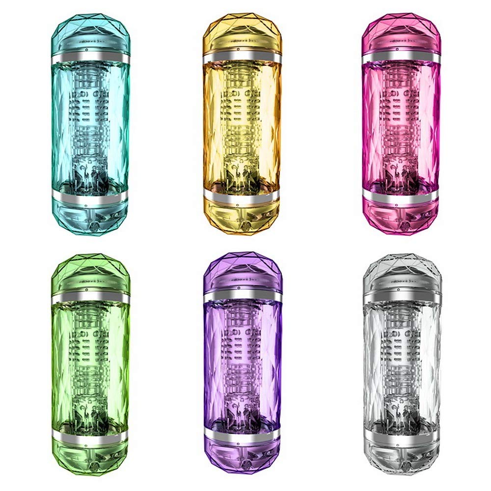 Double Heads 4D Silicone Deep Throat Male Masturbator Vagina Mouth - Adult Toys 
