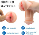 2In1 Masturbator 3D Realistic Vibrating Stroker With 2 Bullet Vibrators