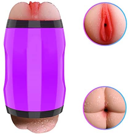 2-in-1 Stroker Vagina & Ass Mouth Masturbator Penis Pocket Pussy