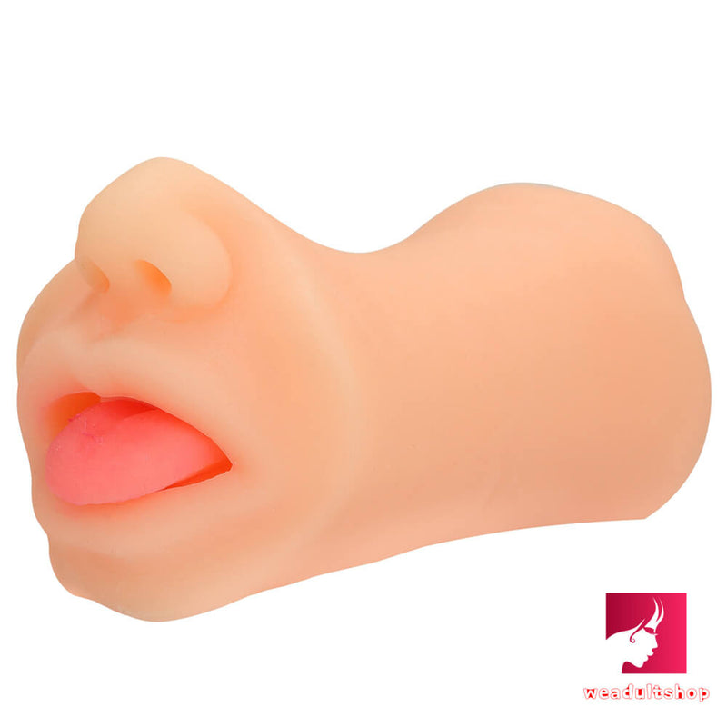 Dual Heads Pocket Pussy With Mouth Nose For Adult Using