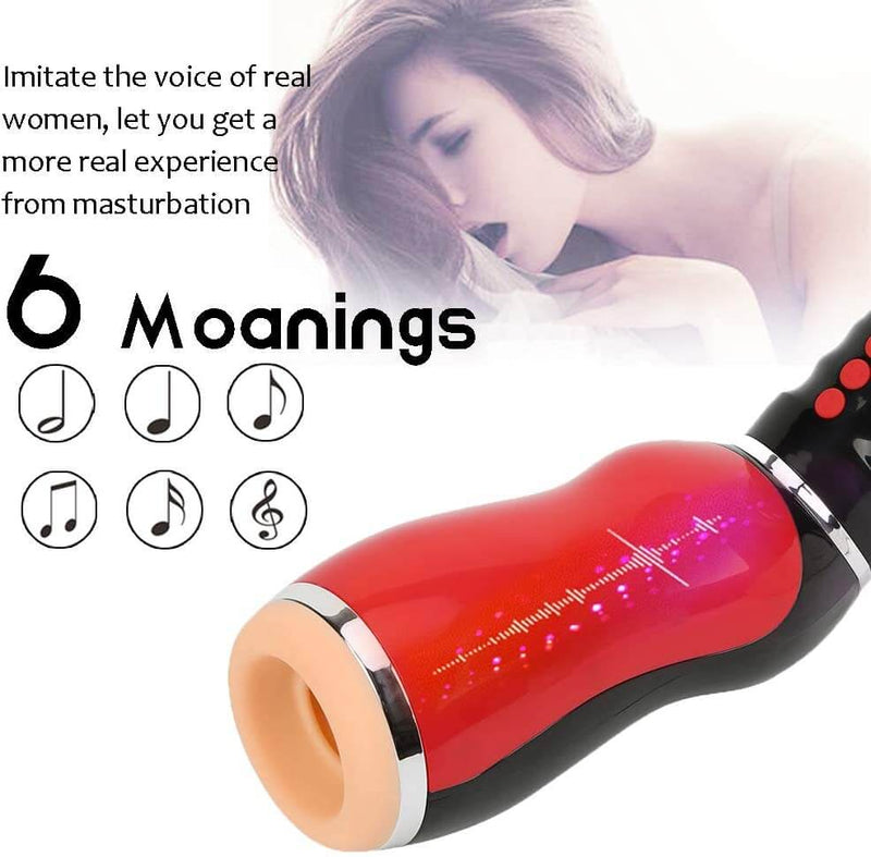 Male Masturbator 5 Clamping 10 Vibrating Various Girls Moans Stroker