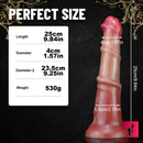 9.84in Horse Animal Long Big Dildo Soft Thick Penis Adult Toy