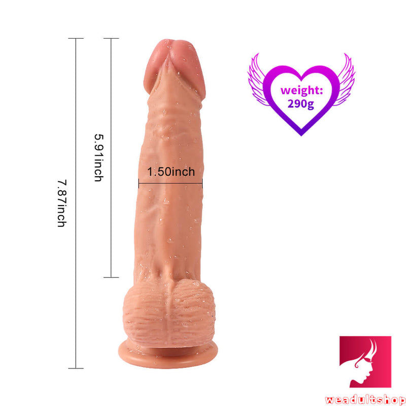 7.87in Vivid Shape Blood Vessle Realistic Soft Dildo Adult Toy