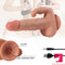 8.46in External Soft Internal Hard Waterproof Dildo With Blue Veins