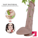 9.45in Powerful Suction Cup Smooth Dildo Sex Toy For Men