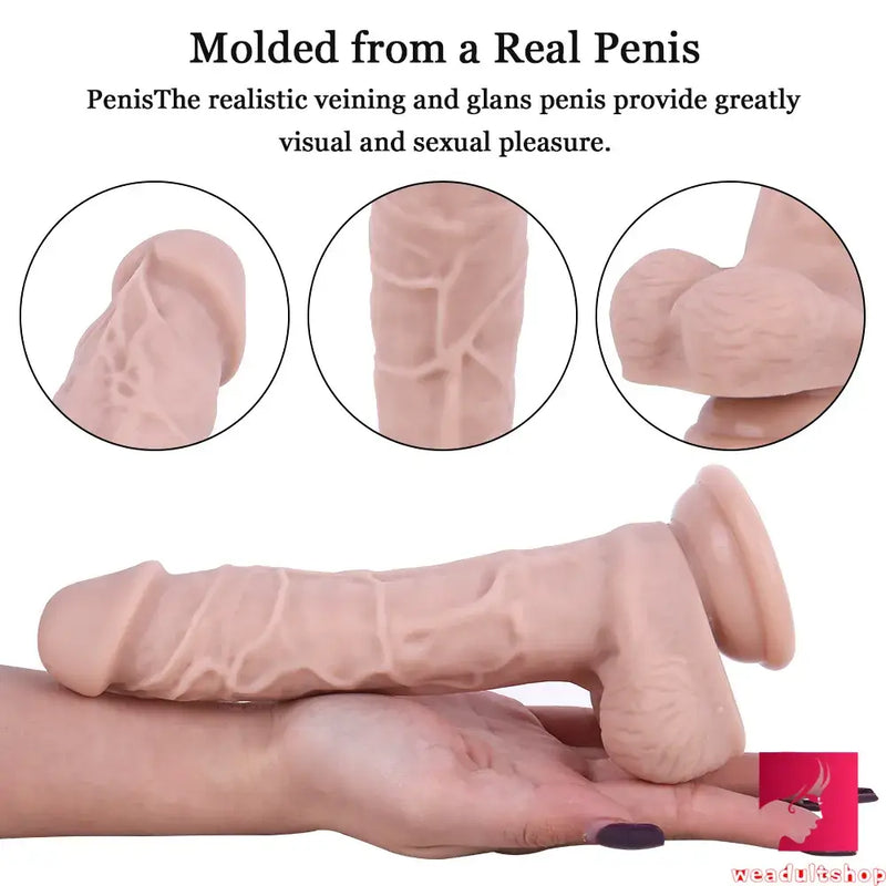 7.87in Realistic Feeling Dildo For Women Men Sex Orgasm Toy
