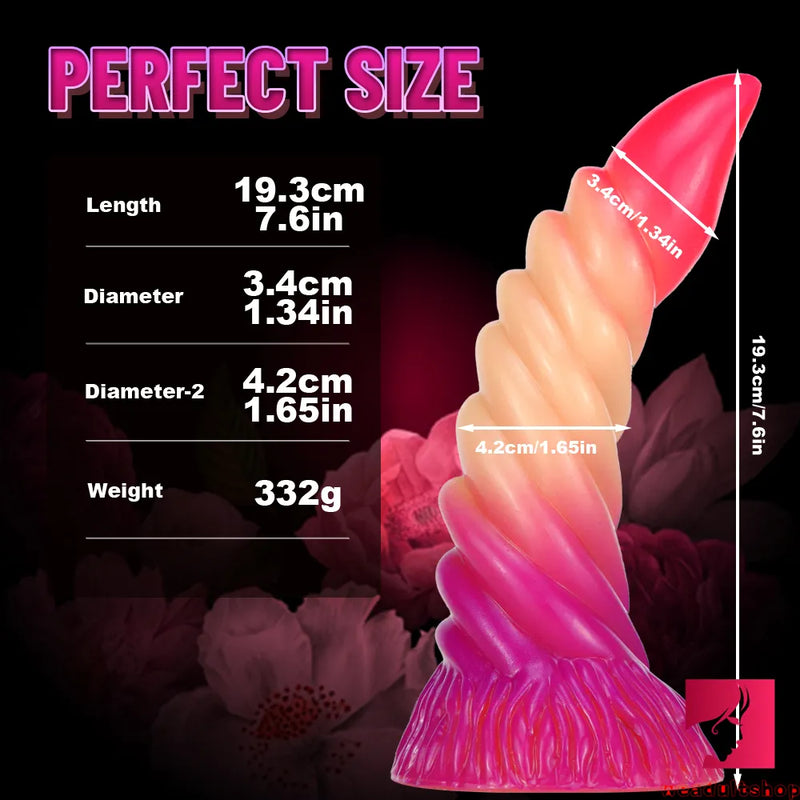 7.6in Realistic Snake Animal Spiral Dildo For Vaginal Stimulation