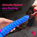 8.58in Dragon Colorful Silicone Realistic Feeling Dildo Toy