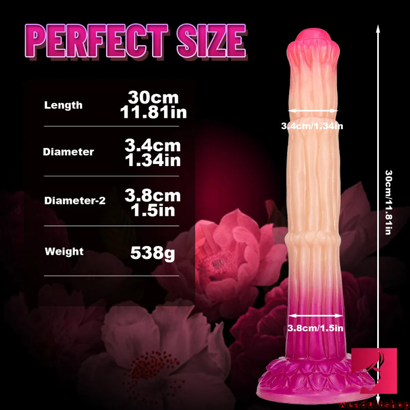 11.81in Extra Long Horse Animal Dildo Ombre Odd Love Toy