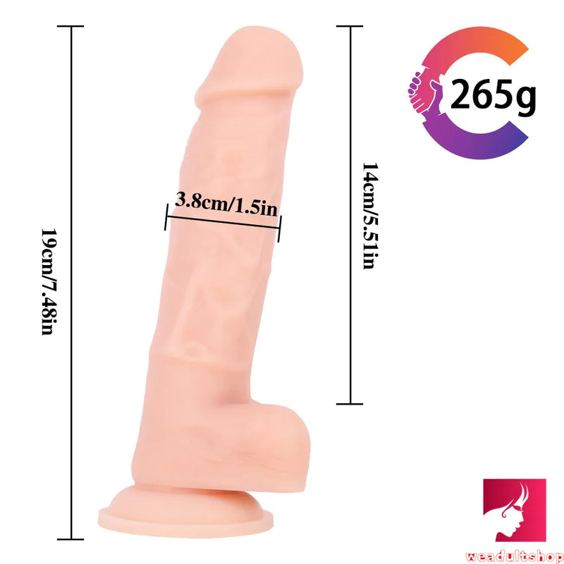 7.48in G-spot Massage Dildo Masturbation Lifelike Feeling Real Penis