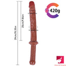15.35in Realistic Sword Dildo With Handle For Women Masturbation