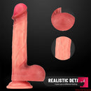 9.17in Real Feeling Flesh Penis Dildo For Women Lesbian Toy