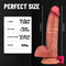 7.68in Soft Penis Lesbian Silicone Lifelike Dildo For Women Gay