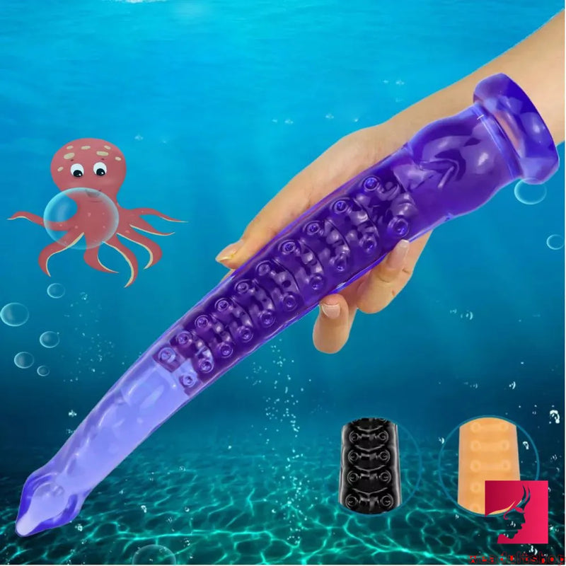 12.4in Tentacle Octopus Odd Dildo Female Masturbation Soft Dildo