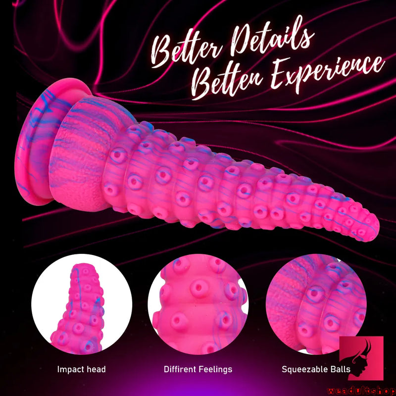 6.02in 7.09in 8.06in Soft Octopus Tentacle Dildo BDSM Butt Plug