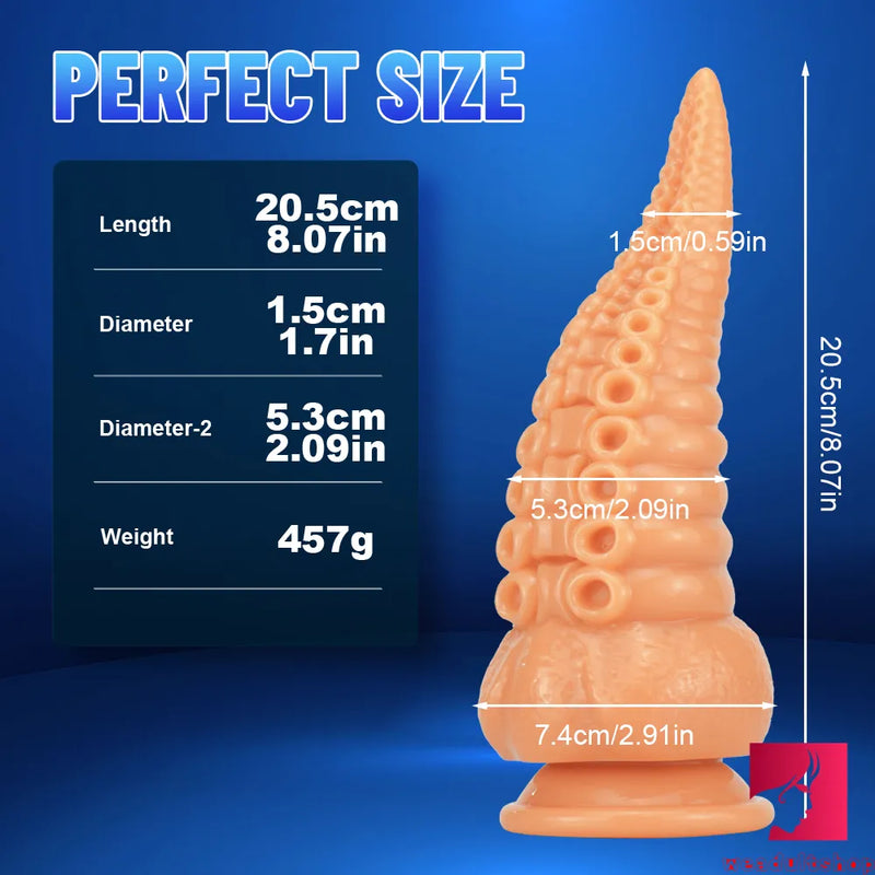 8.07in Octopus Penis Dildo Tentacle Realistic G-spot Adult Toy