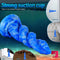 7.95in Fire Design Fantasy Realistic Suction Cup Odd Dildo