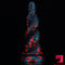 7.95in Fire Design Fantasy Realistic Suction Cup Odd Dildo