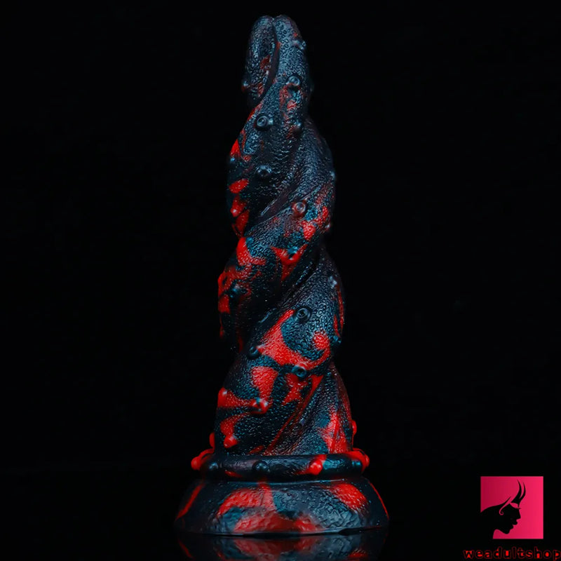 7.95in Fire Design Fantasy Realistic Suction Cup Odd Dildo